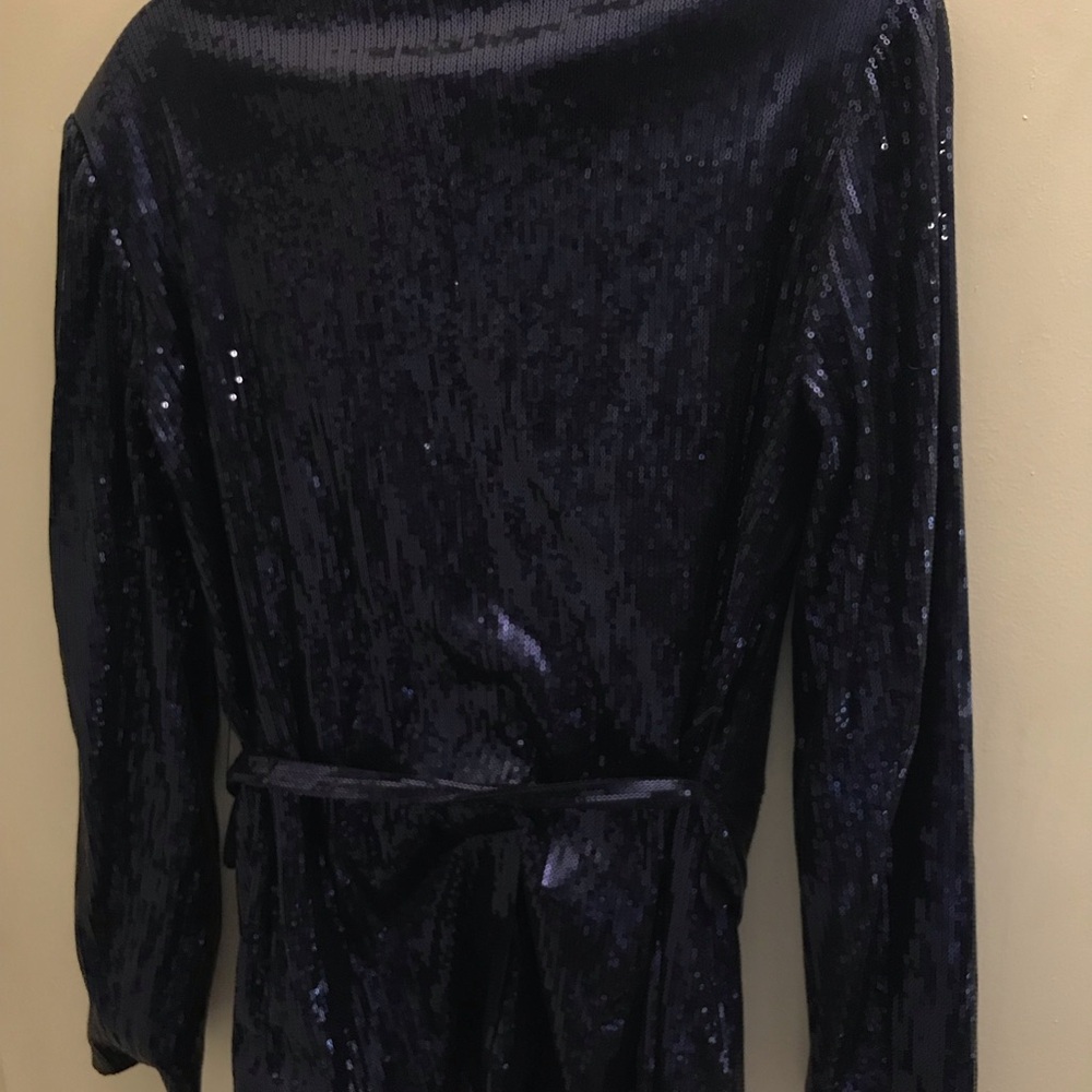 Fully Lined Sequin Blazer Jacket - image 8